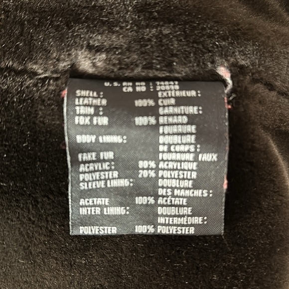 Plush lined leather jacket with fur trim hood - Picture 5 of 8